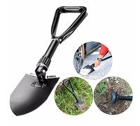 Cisixin Multifonction Militaire Pelle Pioche Pliante en Métal, Mini Survie Outil pour Camping Randonnée Jardin Pelle