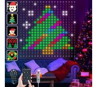 Ciskotu Curtain Lights, 86+ modes LED Rideau Lumineux intelligents, motif dynamique avec 400 LEDs, étanche IP65, Bande LED pour Chambre Coucher, décoration de Noël (2 x 2 m)