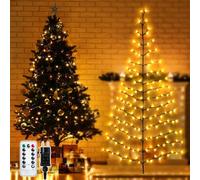 Ciskotu Guirlande Lumineuse Arbre Saule, 8 Modes, 180 LED Guirlande Arbre de Noël, Décoration Intérieure avec Fiche, Arbre Lumineux Artificiel Souple, Décoration de Noël, Guirlande pour Mur