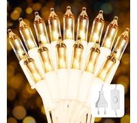 Ciskotu Guirlande Lumineuse Extérieur-Intérieur de EU Plug, 4.35M 20LED Guirlande Lumineuse IP44 Étanche, Décoration avec interrupteur, adaptée pour chambre, Noël, fête, jardin, camping（blanc）