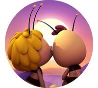 CISL - Lot de 4 décorations pour gâteau - Motif Maya l'abeille et Willi - Environ 20 cm