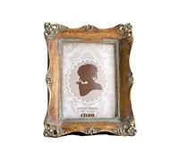 CISOO Mini cadre photo vintage 6,3 x 8,9 cm - Petit cadre photo antique - Présentoir de table et décoration murale - Décoration d'intérieur (bronze)