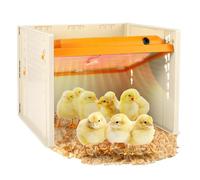 CISSIYOG Chick Brooder Plaque chauffante, 25,4 x 25,4 cm, hauteur et angle réglables, alternative aux lampes chauffantes et aux poules chaudes comme une mère, pour 15 bébés poussins et canetons