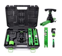 CISSIYOG Dudgeonniere Climatisation,5 in 1 Kit Utils d'Évasement,Dudgeonnière Kit de Coupe-Tube pour Tuyaux en Cuivre 1/4" à 3/4" et 6 à 19 mm,Outil D'évasement Excentrique à 45 Degrés