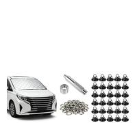 CISSIYOG Kit de Tapis Thermique à Monter soi-même, Housse Universelle | pour fenêtre de voiture, 3 couches de coton, isolation thermique, protection contre la lumière et brise-vue pour camping-car