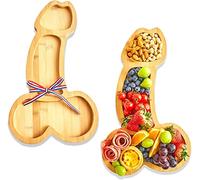 CISSIYOG Plateau apéritif en bois, pour charcuterie, fromage, idéal lors de barbecue, fêtes, cadeau unique, droite, taille S