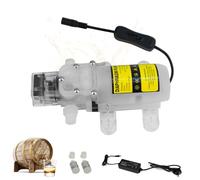 CISSIYOG Pompe à Bière Homebrew,Pompe à Vin électrique,Pompe d'Aspiration Auto-Amorçante de Qualité Alimentaire,Vitesse Réglable avec 2 Filtres pour Pomper l'eau, Le Vin, Les Boissons