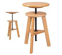 CISSIYOG Tabouret à dessin en bois de hêtre réglable en hauteur 48-65 cm Tabouret d'artiste multifonction pour atelier d'artiste, studio, maison, bar, cuisine ou bureau