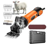 Cistes De Moutons électriques Sans Fil, Clippers De Cisaillement Professionnel 1400w Avec 2 Pc 9 Lames De Dents Droites, 10 Draps Collants, Réglage à 6 Vitesses, Outil De Cisaillement Pour Les