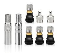 Cisyia Lot de 8 accessoires pour scooter électrique, valve sans chambre à air, valve Schrader, adaptateur d'extension de valve pour Ninebot Max G30, pour Xiaomi M365, Pro, Pro2, 1S, Essential, Mi 3