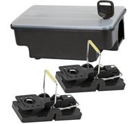 cit Boîte à appâts Jerry LOT - pour souris inclus 2 tapettes à souris Snapper