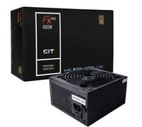CiT FX Pro 600W PSU - Non-Modular Gaming Power Supply Unit with Active PFC, Japa