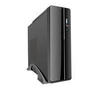 CiT S003B Boîtier PC ATX/ITX Fin avec Bloc d'alimentation 300 W Noir