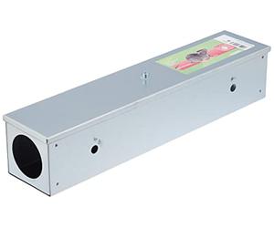 cit Station d'appâtage BlocBox, piège à Rats, piège à Animaux, boîte à appâts, métal galvanisé, 40x8x8cm, pour Rats, Souris, pour Blocs d'appâts, appâts en Grains et pâtes