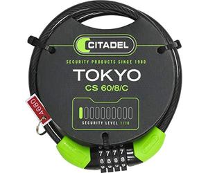 Citadel Abus Abus Tokyo CS 80/10 à Code Câble-antivol Noir 80 cm