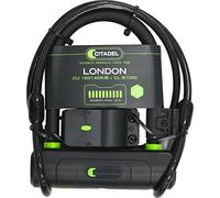 Citadel London CU 170/230 + Cable 8/1000 Antivol vélo U Mixte Adulte, Noir, 230 mm
