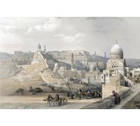 Citadelle du Caire la résidence de la Pashia. D'après une œuvre de l'artiste écossais David Roberts 1796-1864 et du lithographe belge Louis Haghe 1806-1885. Extrait du volume 6 de la Terre Sainte