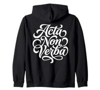 Citation Acta Non Verba Actions Latin Pas Mots Sweat à Capuche
