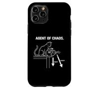 Citation Agent of Chaos Cat Lover Feline Mischief Coque pour iPhone 11 Pro