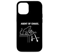 Citation Agent of Chaos Cat Lover Feline Mischief Coque pour iPhone 12/12 Pro