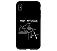 Citation Agent of Chaos Cat Lover Feline Mischief Coque pour iPhone XS Max