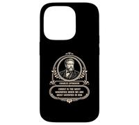 Citation agrandie de la théologie réformée Spurgeon Christ Coque pour iPhone 14 Pro