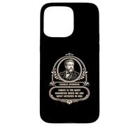 Citation agrandie de la théologie réformée Spurgeon Christ Coque pour iPhone 15 Pro Max