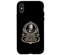 Citation agrandie de la théologie réformée Spurgeon Christ Coque pour iPhone X/XS