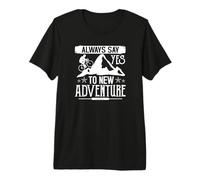 Citation Always Say Yes Adventure Mountain Biking T-Shirt Haut de Gamme