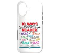 Citation Amoureux du Livre 10 façons de Devenir Un Lecteur Coque pour iPhone 17