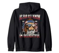 Citation amusante Bigfoot As Far As I Know I'm Delightful Sweat à Capuche