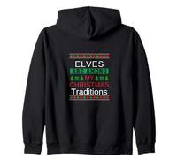 Citation amusante de blague de Noël 2025 pour les amoureux des elfes de Noël Sweat à Capuche