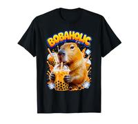 Citation Amusante de Bobaholic Capybara Bubble Tea Boba T-Shirt