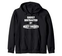 Citation Amusante de Bodybuilding Facile à distraire par des Poids Lourds Sweat à Capuche