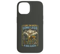 Citation Amusante de Chasse au cerf Longues Jambes Grand Rack Art de Chasse Coque pour iPhone 14