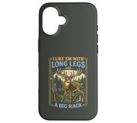 Citation Amusante de Chasse au cerf Longues Jambes Grand Rack Art de Chasse Coque pour iPhone 16