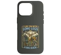 Citation Amusante de Chasse au cerf Longues Jambes Grand Rack Art de Chasse Coque pour iPhone 16 Pro