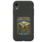 Citation Amusante de Chasse au cerf Longues Jambes Grand Rack Art de Chasse Coque pour iPhone XR