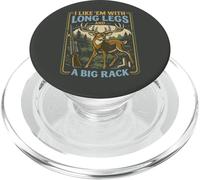 Citation Amusante de Chasse au cerf Longues Jambes Grand Rack Art de Chasse PopSockets PopGrip pour MagSafe