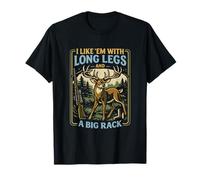 Citation Amusante de Chasse au cerf Longues Jambes Grand Rack Art de Chasse T-Shirt