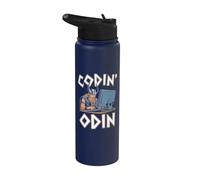 Citation amusante de codeur de développeur de logiciels - Codin' Odin Stainless Steel Insulated Water Bottle