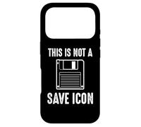 Citation Amusante de Computer Nerd - This is Not a Save Icon Coque pour iPhone 17 Pro