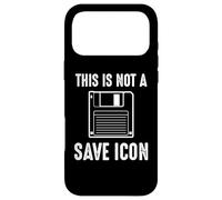 Citation Amusante de Computer Nerd - This is Not a Save Icon Coque pour iPhone 17 Pro Max