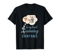 Citation amusante de course à pied In My Head Im Winning Every Race T-Shirt