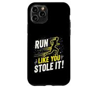 Citation Amusante de Course à Pied Jogging Cadeau Run Like You Stole It Coque pour iPhone 11 Pro