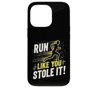 Citation Amusante de Course à Pied Jogging Cadeau Run Like You Stole It Coque pour iPhone 13 Pro