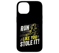 Citation Amusante de Course à Pied Jogging Cadeau Run Like You Stole It Coque pour iPhone 14