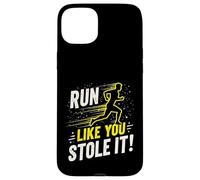 Citation Amusante de Course à Pied Jogging Cadeau Run Like You Stole It Coque pour iPhone 15 Plus