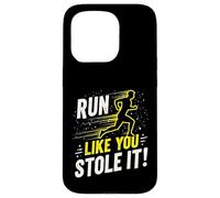 Citation Amusante de Course à Pied Jogging Cadeau Run Like You Stole It Coque pour iPhone 15 Pro
