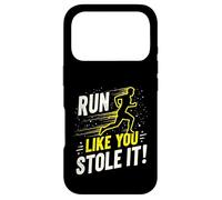 Citation Amusante de Course à Pied Jogging Cadeau Run Like You Stole It Coque pour iPhone 17 Pro